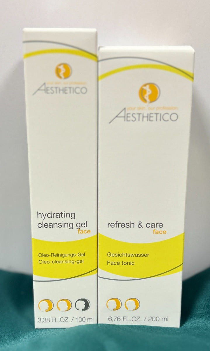 AESTHETICO Set Hydration Cleansing Gel + Refresh & Care